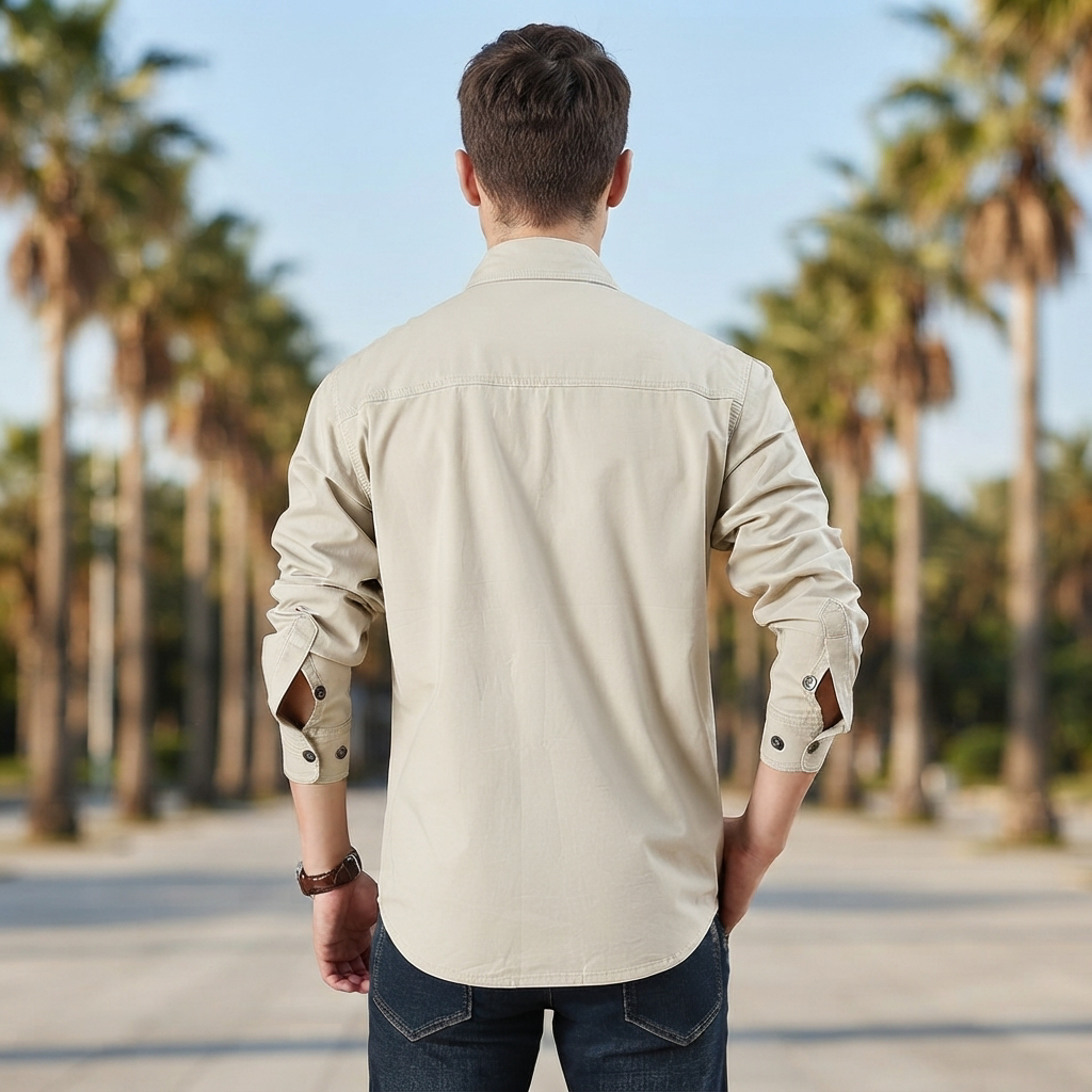 Hayden - Langarmhemd im Cargo-Stil mit Extra-Taschen
