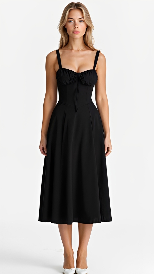 Kiana - Elegantes und Schickes Schlitz-Midikleid