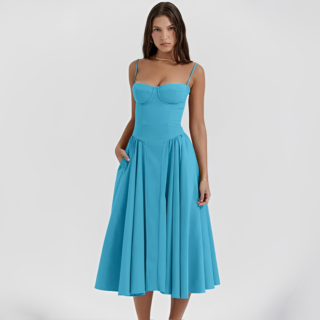 Michaela - Elegantes und stilvolles Midi-Kleid