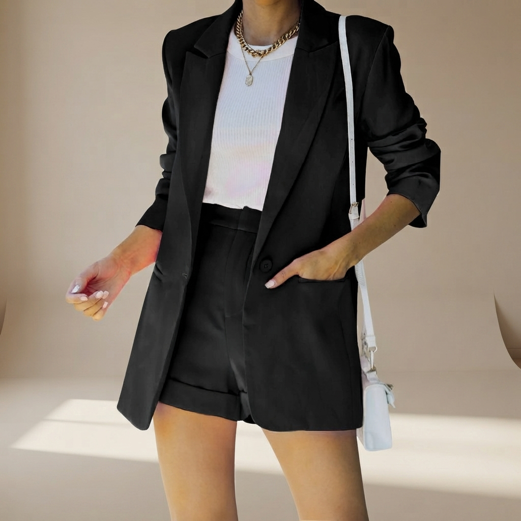 Geraldine - Elegantes Shorts-Set