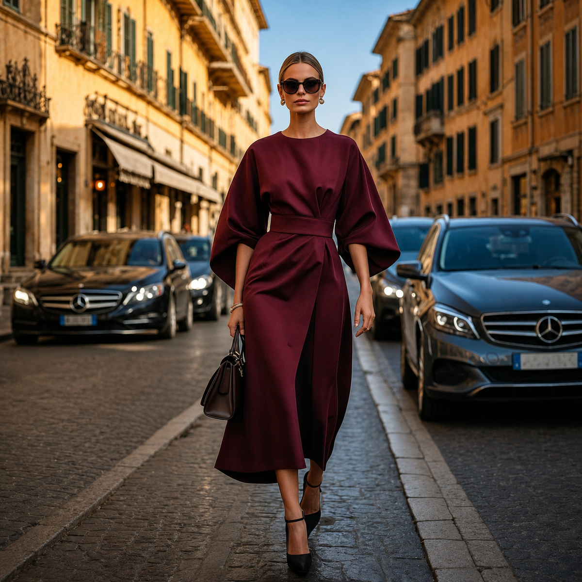 Sonia - Elegantes Kleid mit weiten Ärmeln