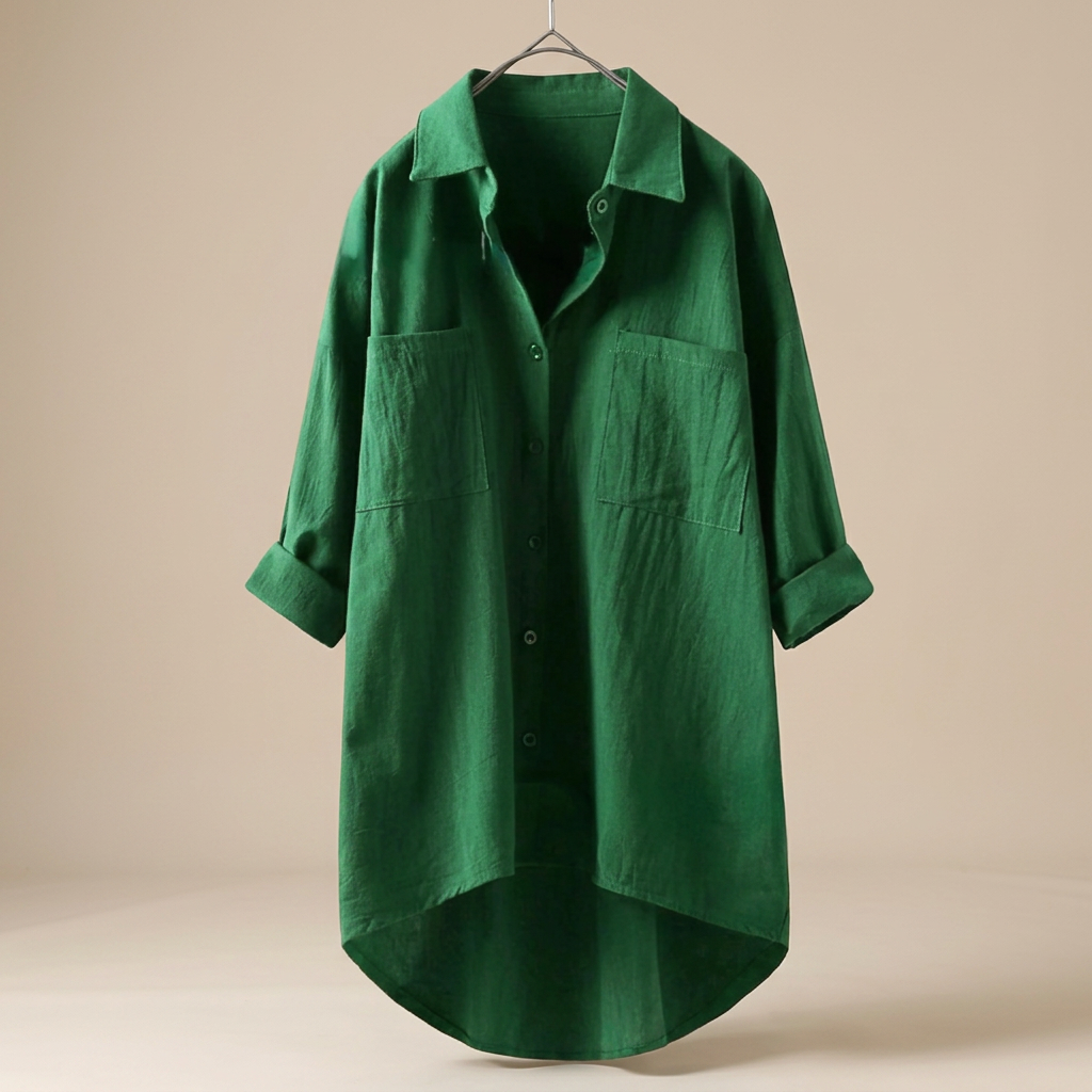 Jacient - Weit geschnittenes Button-Down-Hemd