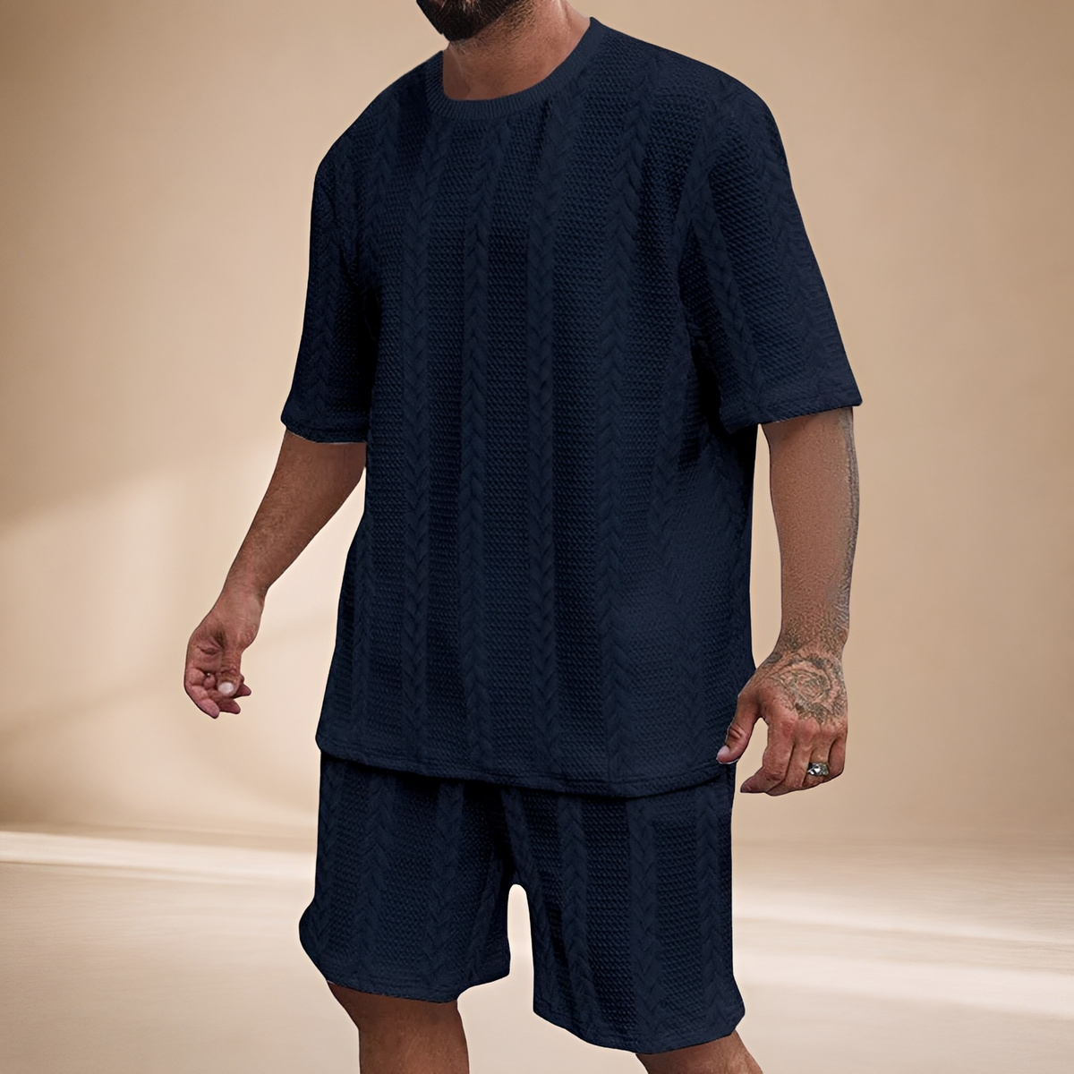 Johnston - Set mit bequemem Oberteil und Shorts
