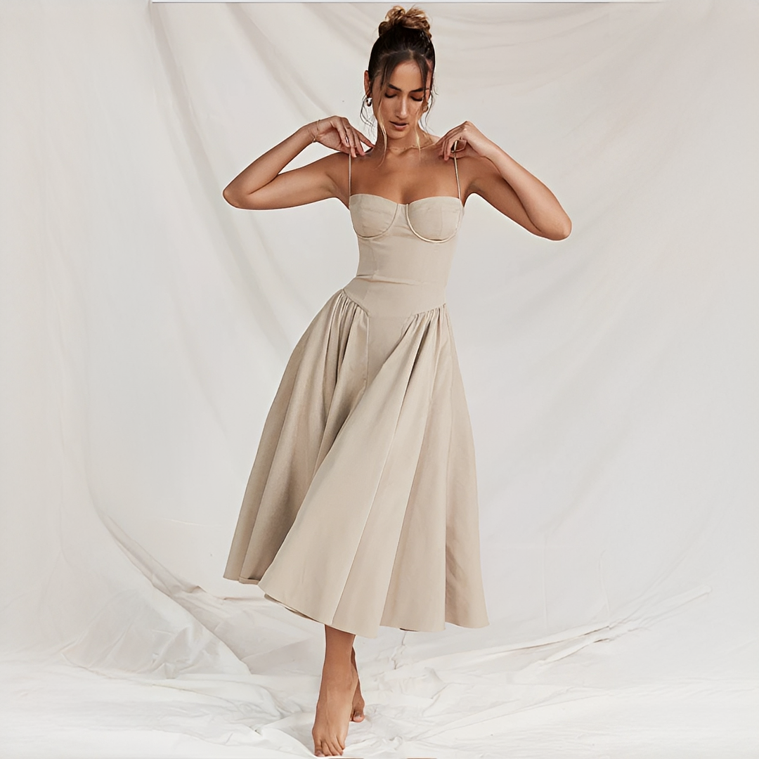 Michaela - Elegantes und stilvolles Midi-Kleid