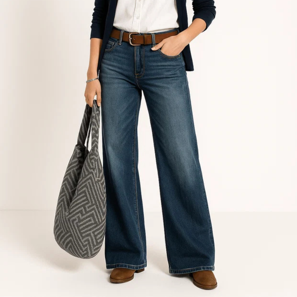 Majken - Modische Jeans mit weitem Bein