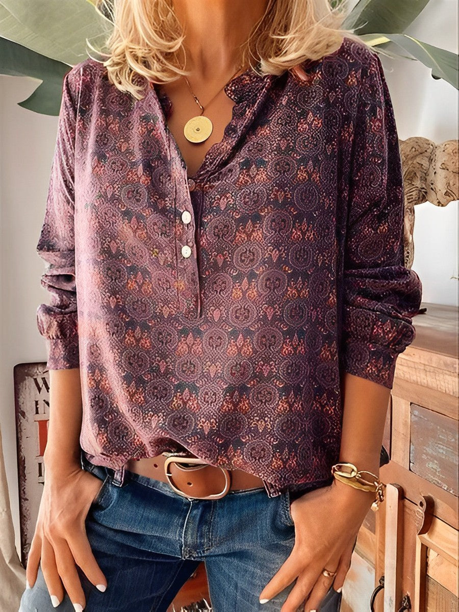 Adelinde- Elegante Damenbluse im Vintage-Stil