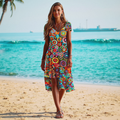 Benignan- Farbenfrohes Damen Sommerkleid