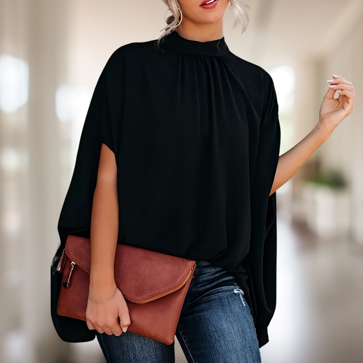 Merna - Moderne Bluse im entspannten Stil