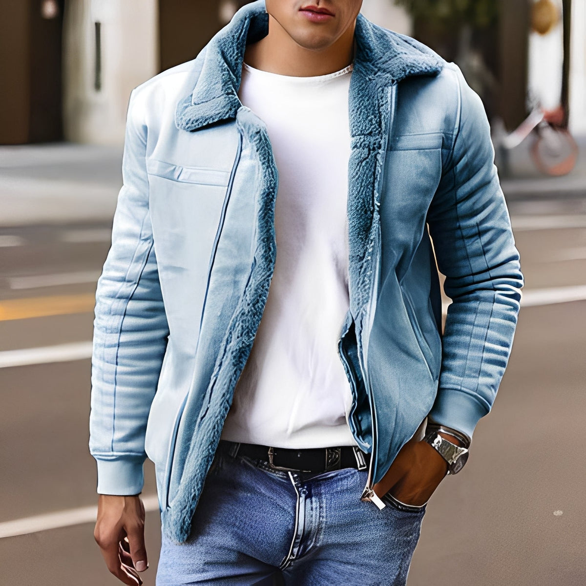 Josh - Bequeme und dicke Herrenjacke