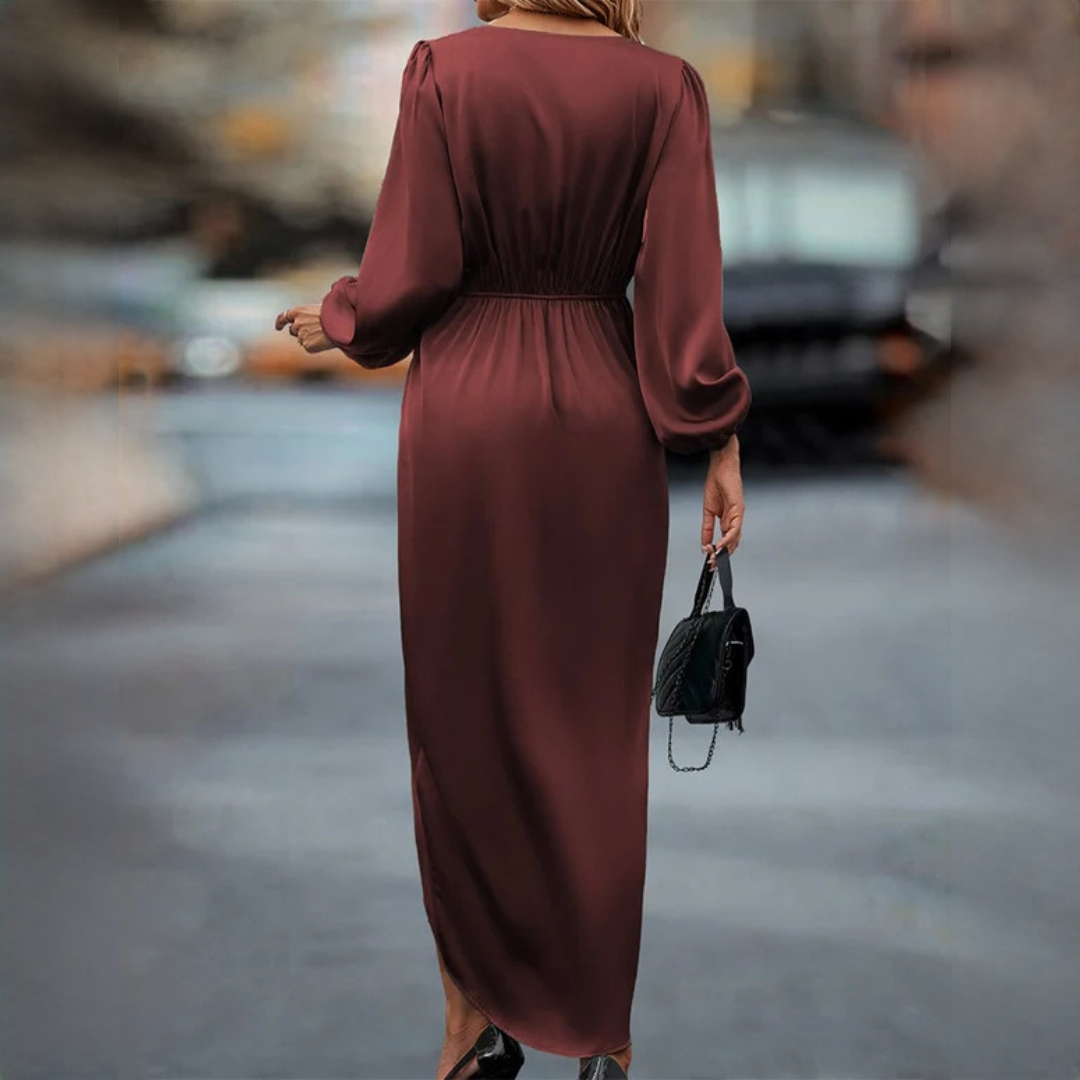 Leona - Stilvolles Kleid mit langen Ärmeln