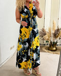Katrina - Stilvolles ärmelloses Kleid mit Blumendesign