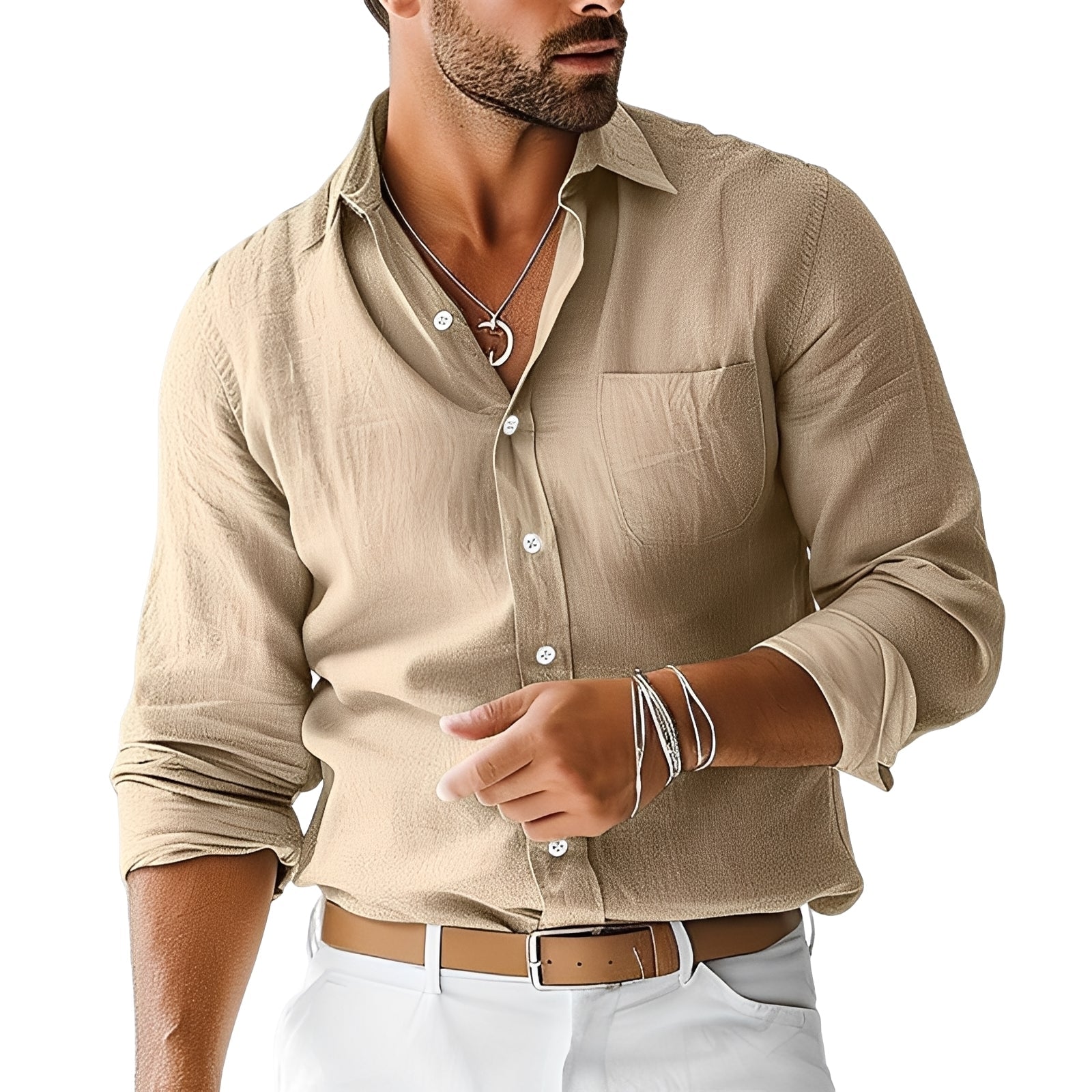 Emile - Schlichtes, traditionelles Shirt