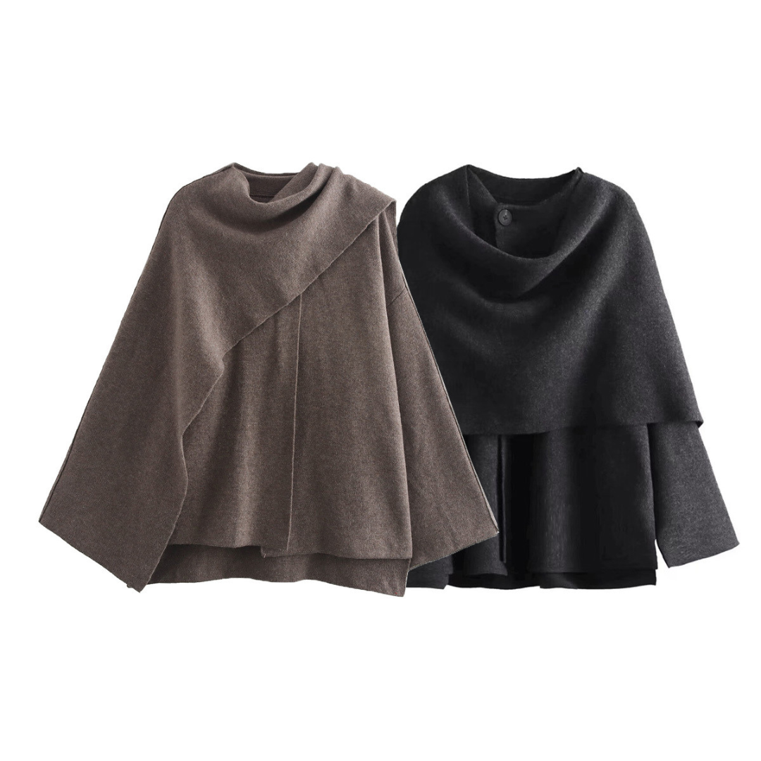 Mia - Eleganter Cape Mantel