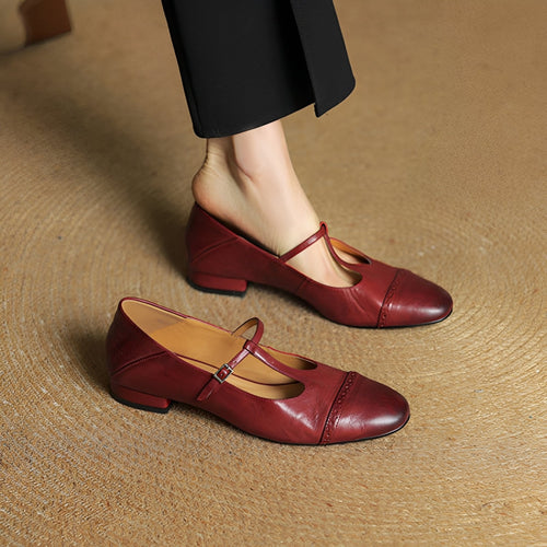 Bella - Moderne Ballerinas mit T-Schnalle