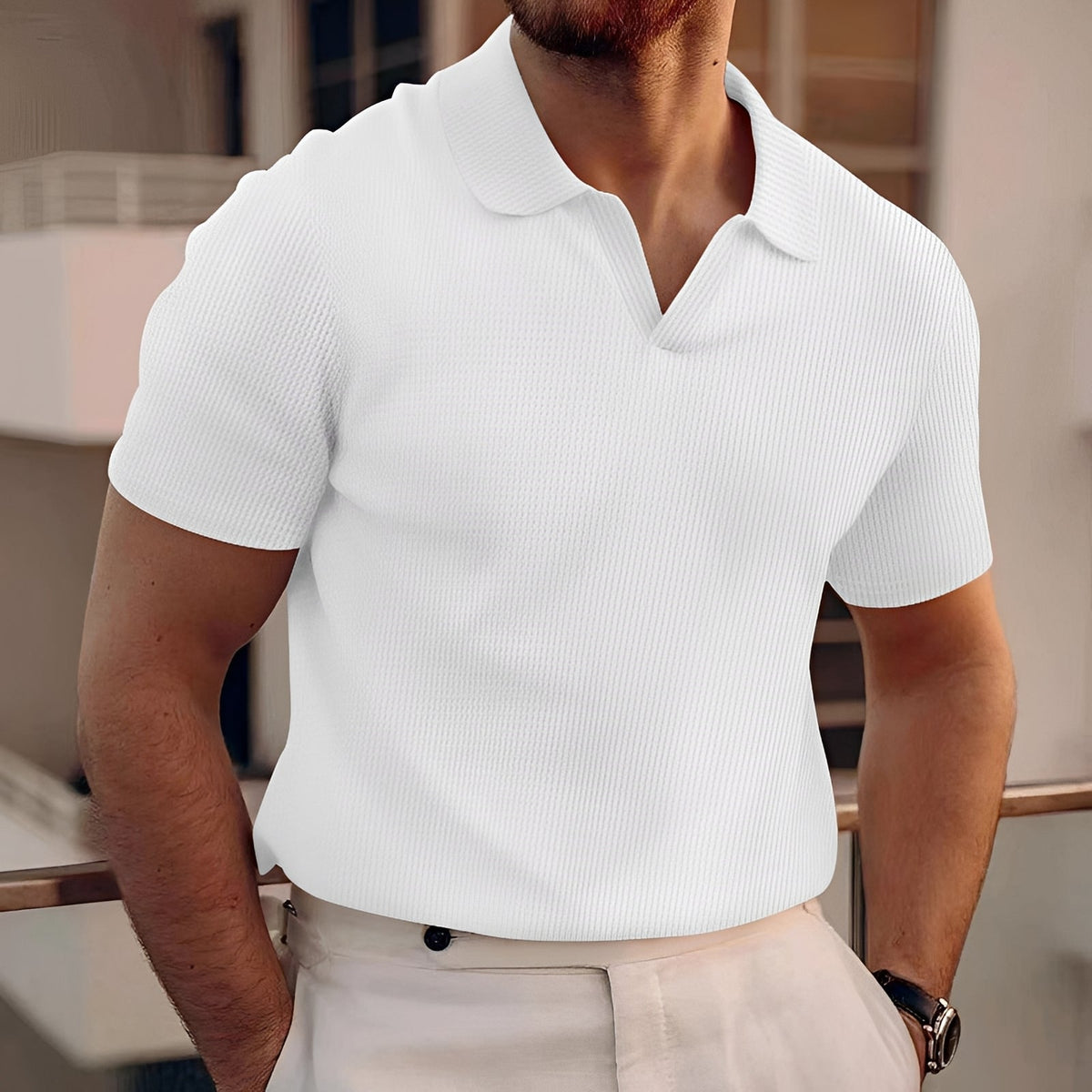 Holden - Kurzarm-Poloshirt im reduzierten Stil