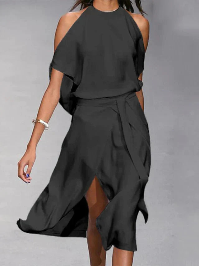 Madonna - Midikleid mit Wickeldetail