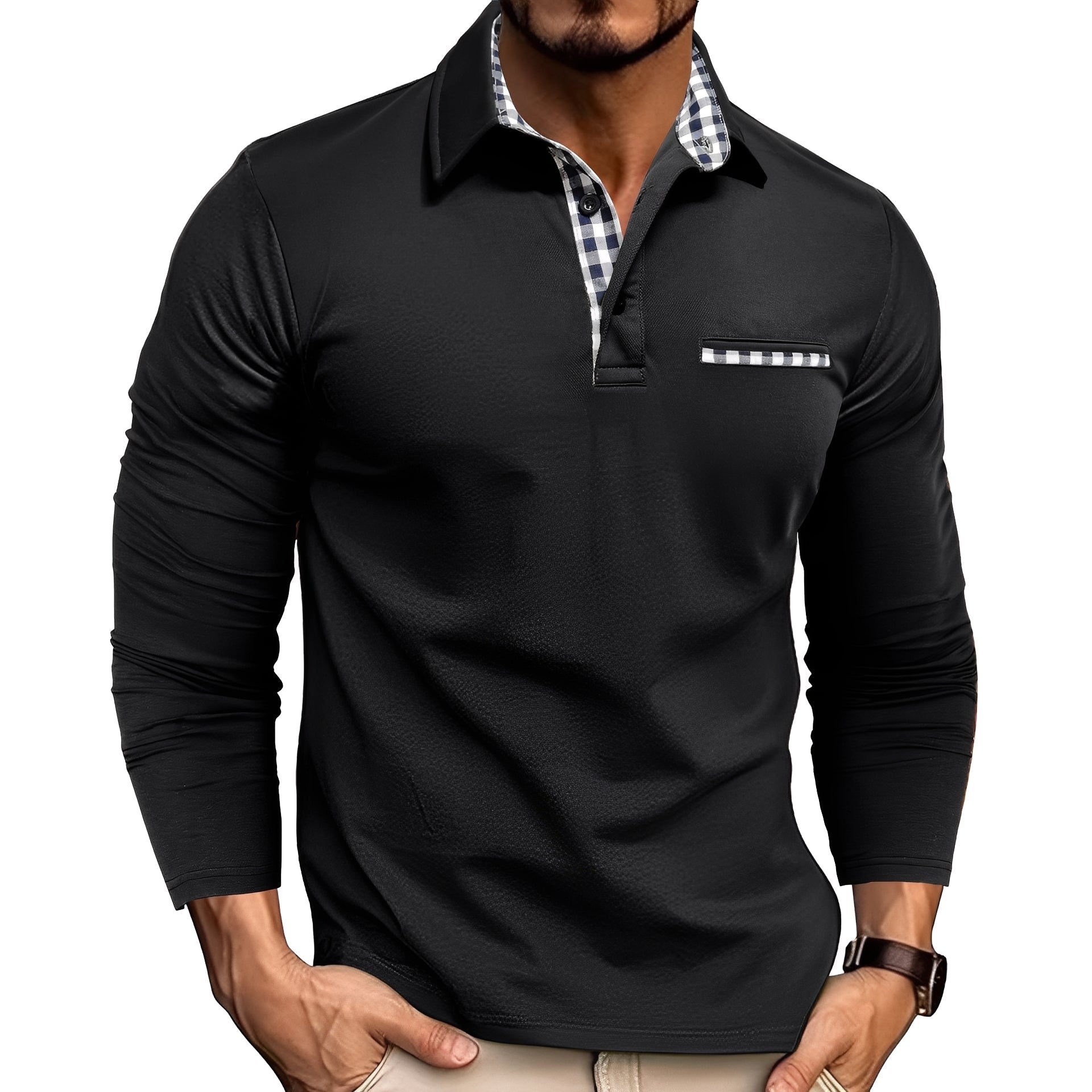 Rupert - Komfortables Langarm-Poloshirt