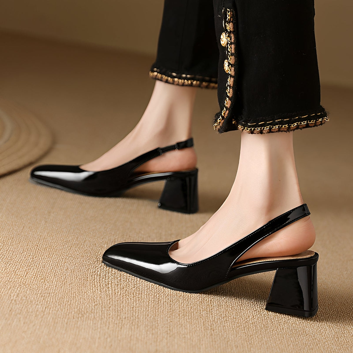 Kristen - Elegante Schuhe mit eckigem Absatz