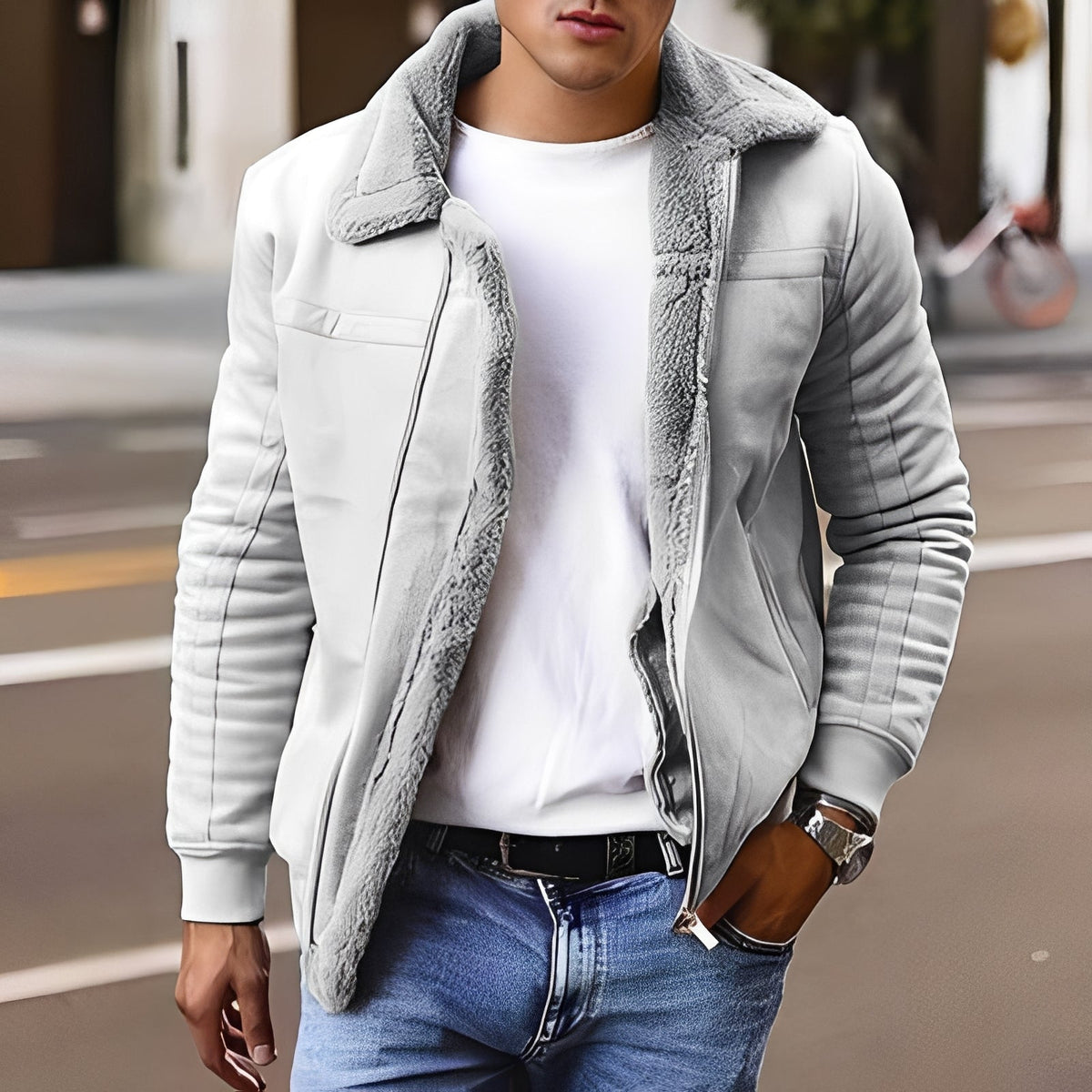 Josh - Bequeme und dicke Herrenjacke