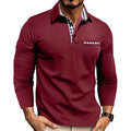 Charel - Bequemes langärmeliges Herren-Poloshirt
