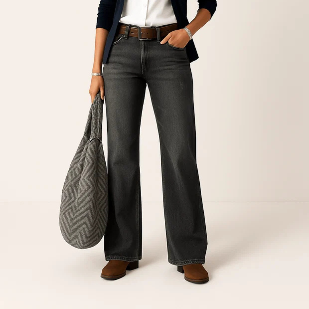 Majken - Modische Jeans mit weitem Bein