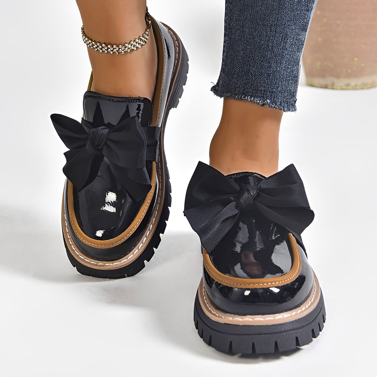 Miley - Modische Loafer mit Schleifenakzent