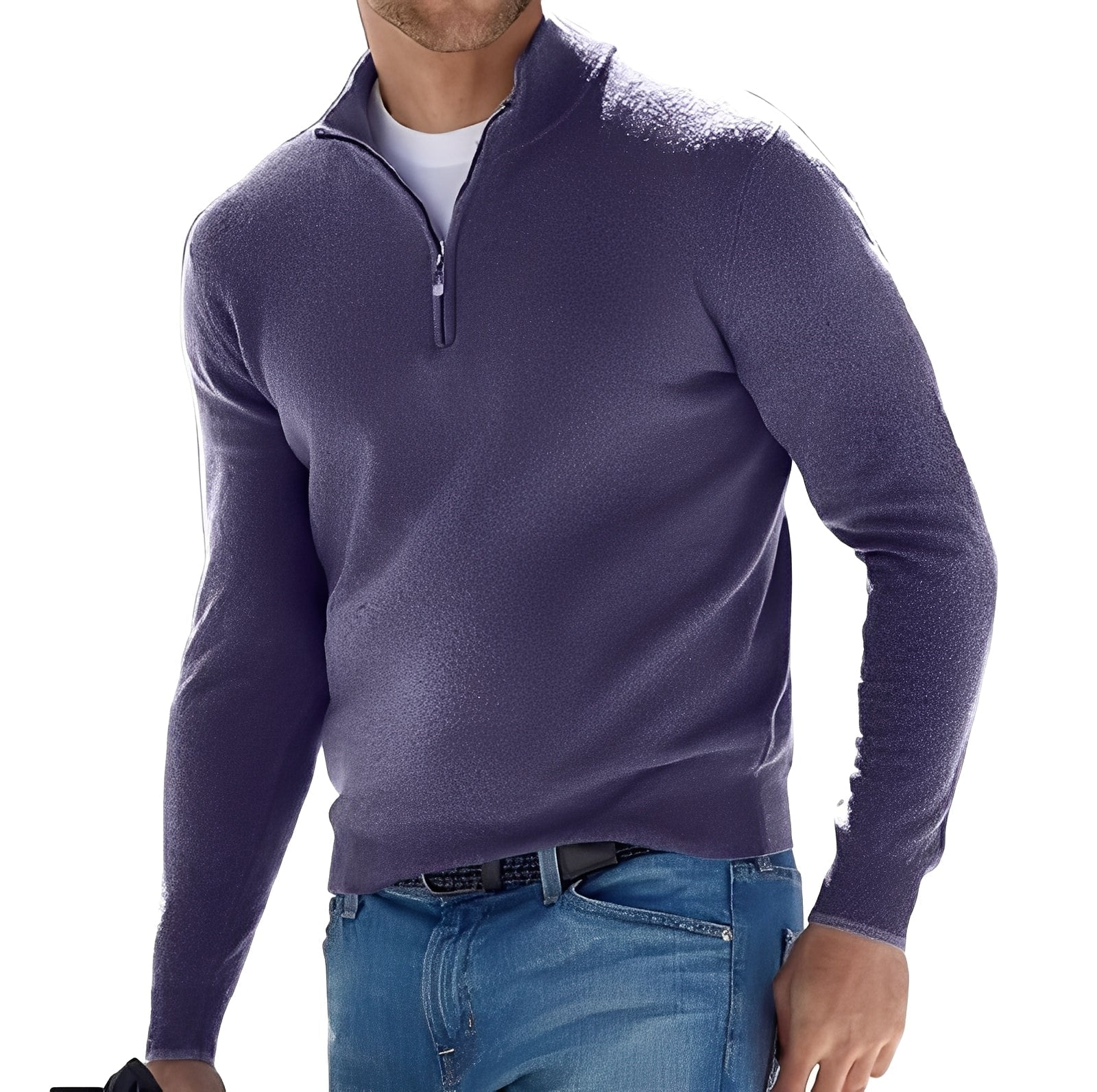 Ralph - Komfortabler Herrenpullover mit Reißverschluss