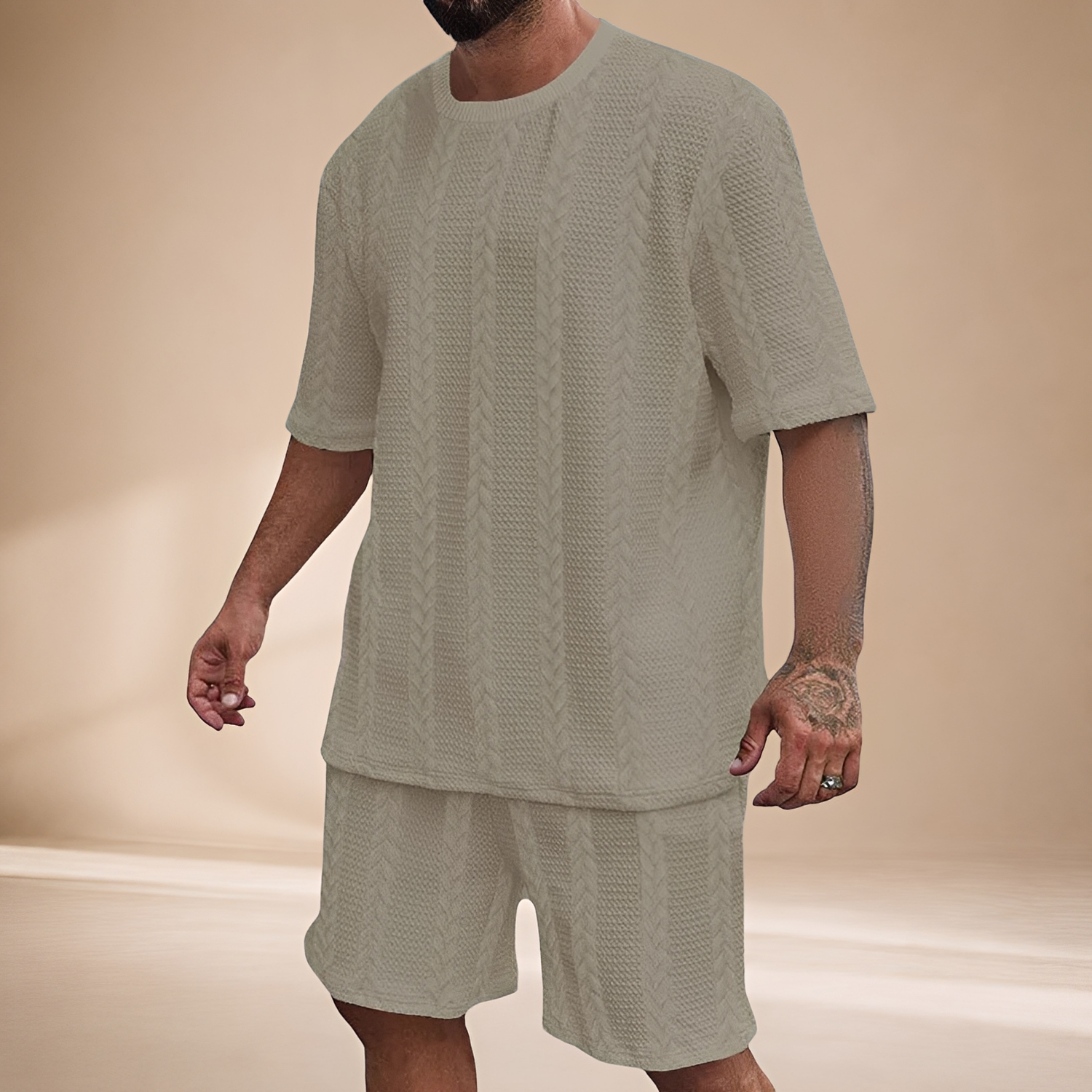 Johnston - Set mit bequemem Oberteil und Shorts