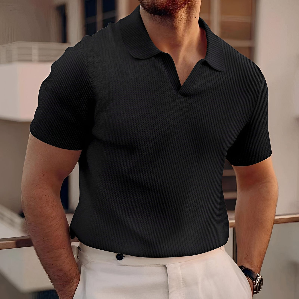 Holden - Kurzarm-Poloshirt im reduzierten Stil
