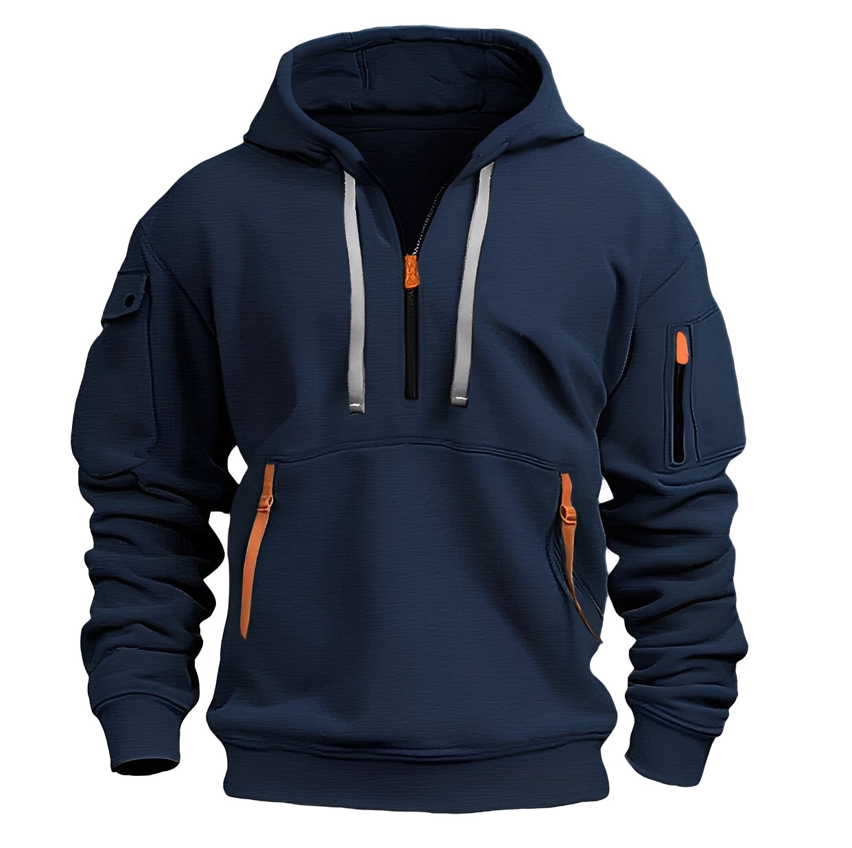 Burton - Eleganter Hoodie mit halbem Reißverschluss