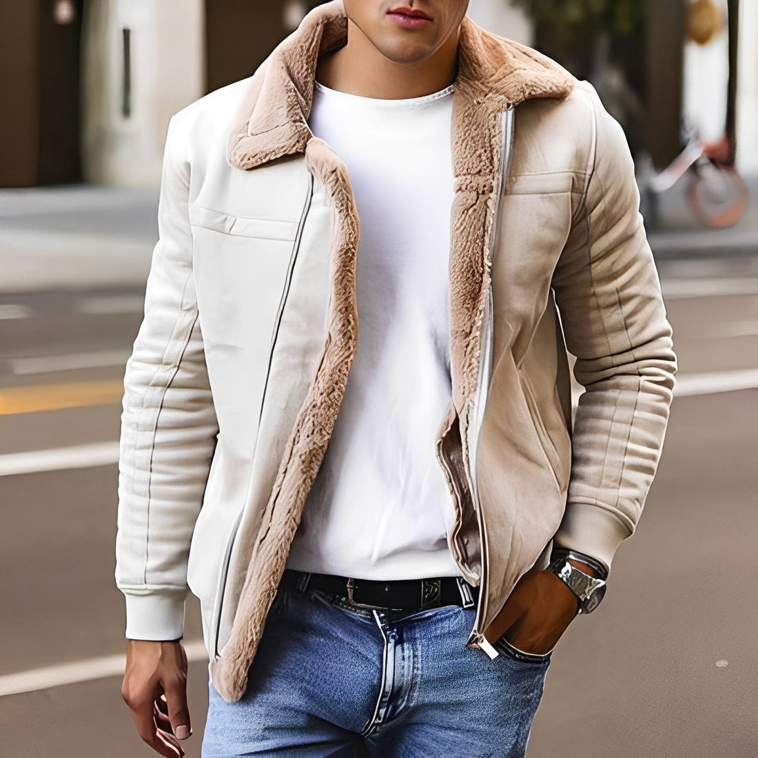 Josh - Bequeme und dicke Herrenjacke