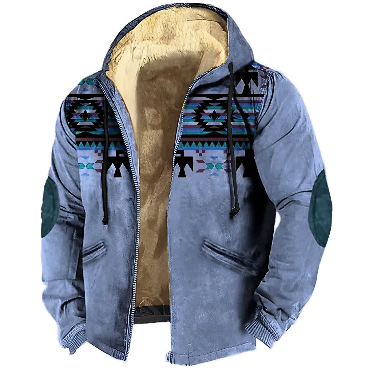 Edwin - Zeitgemäßer Herren-Hoodie mit ethnischem Muster