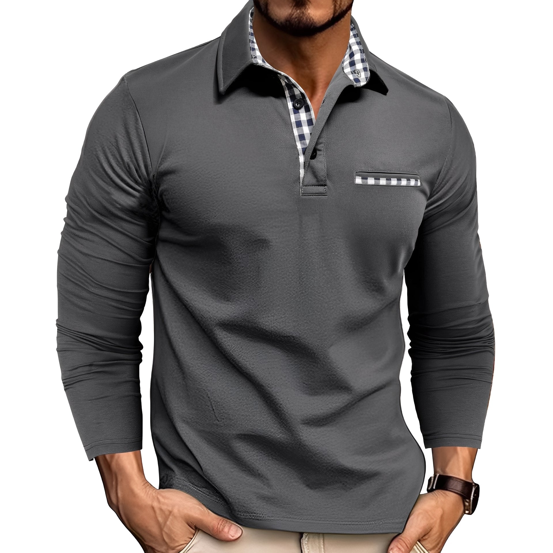Rupert - Komfortables Langarm-Poloshirt