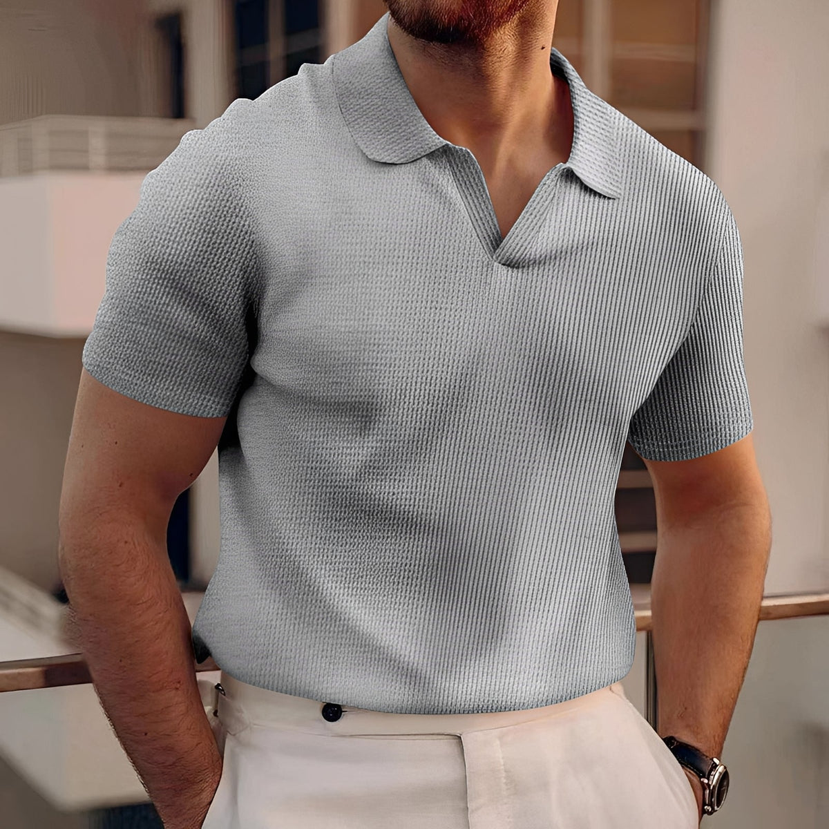 Holden - Kurzarm-Poloshirt im reduzierten Stil
