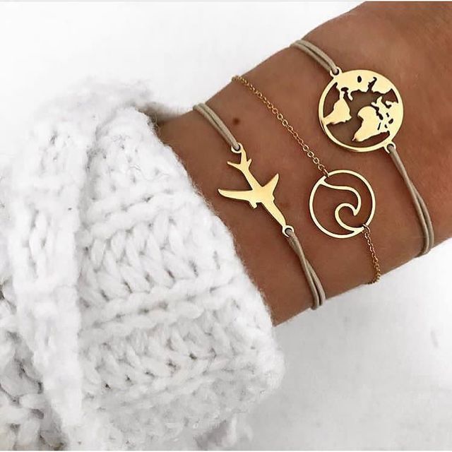 Alora – elegantes Armbandset in Limettengrün