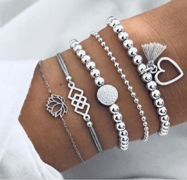 Alora – elegantes Armbandset in Limettengrün