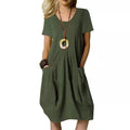 Carly - Leinenkleid mit Taschen