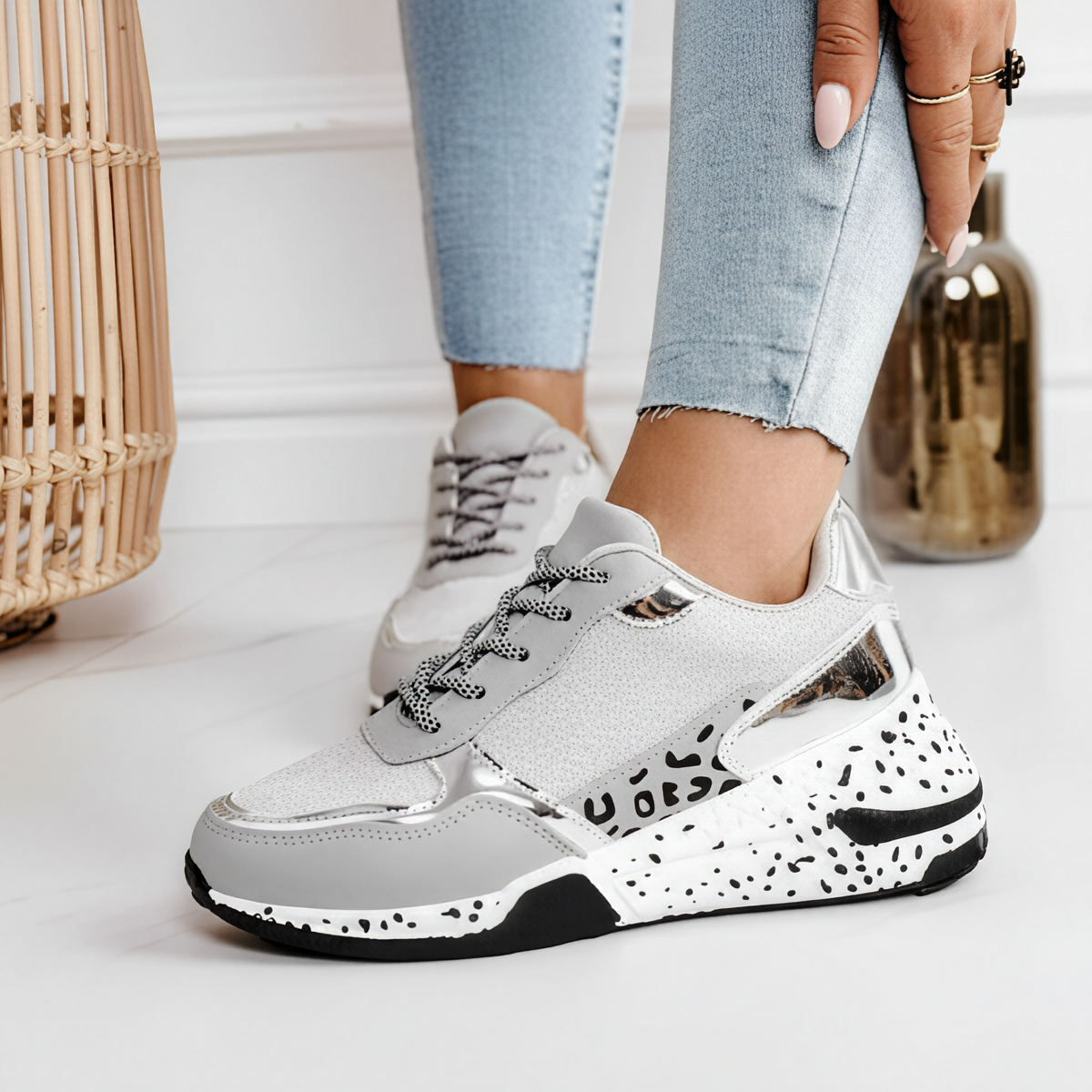 Delora - Damen Sneaker mit Plateau