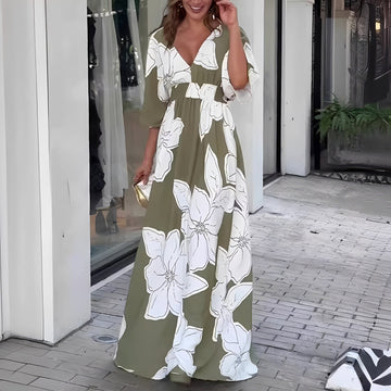 Alessia - Schickes, locker geschnittenes Blumenkleid