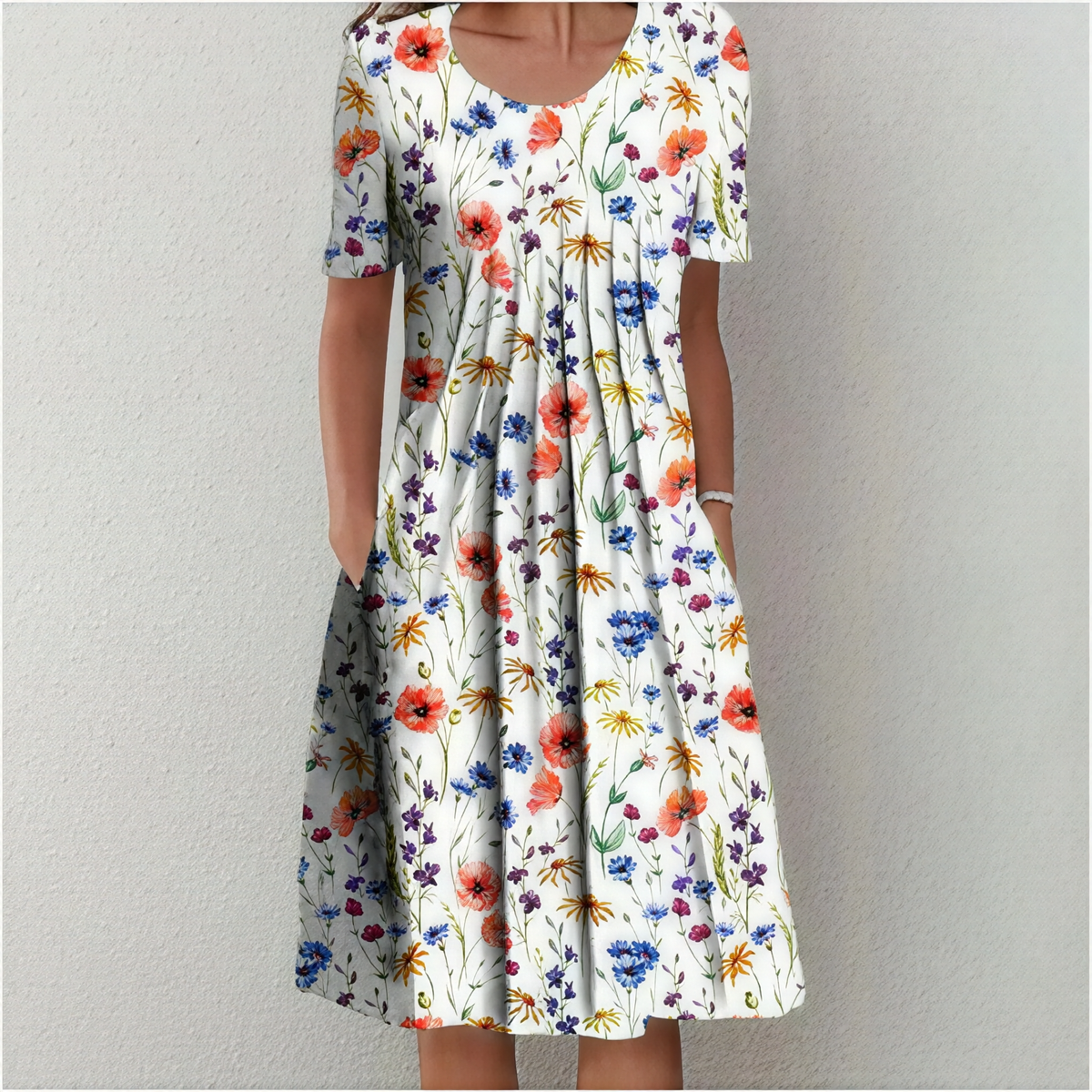Emma - Gemustertes Damen Sommerkleid