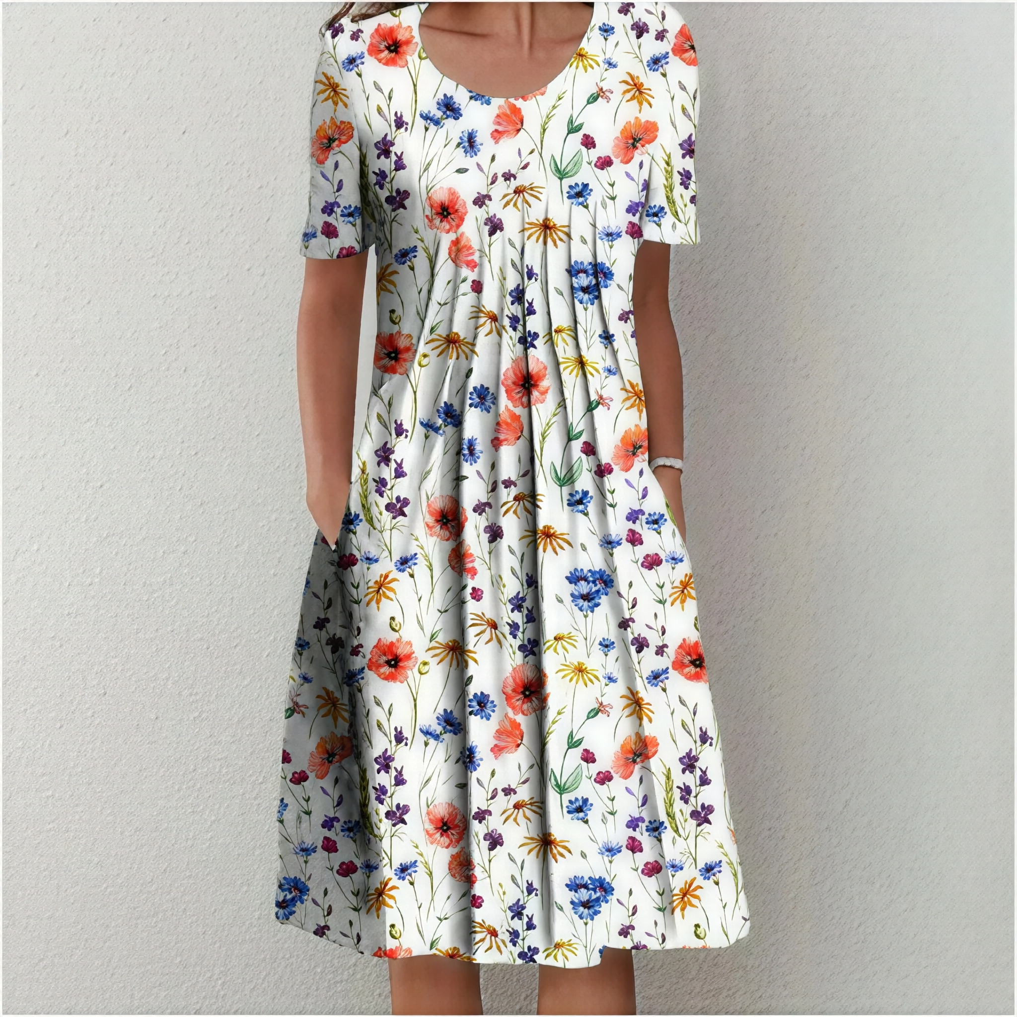 Emma - Gemustertes Damen Sommerkleid