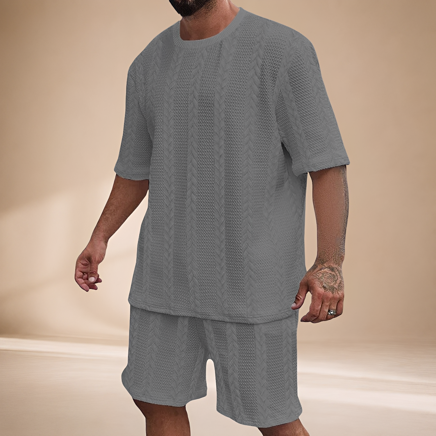 Johnston - Set mit bequemem Oberteil und Shorts