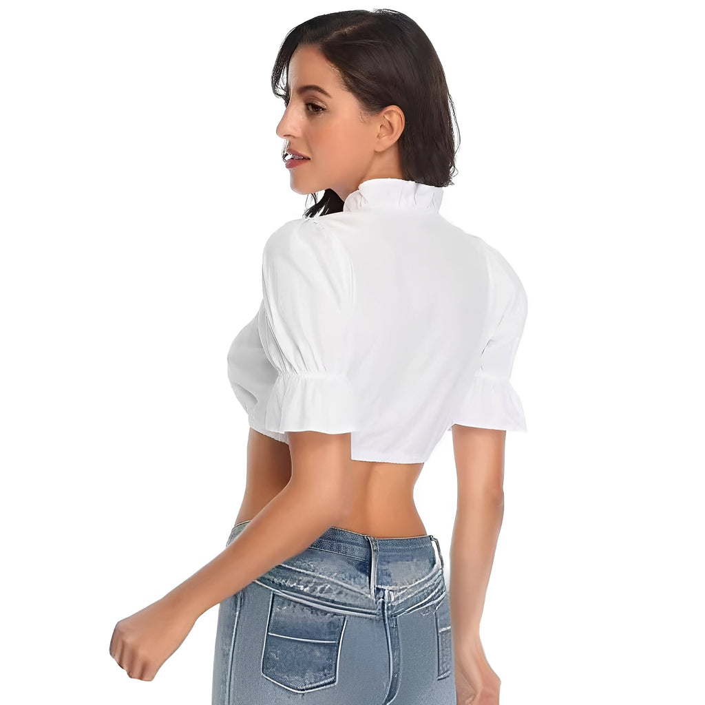 Zenia Elegante Trachtenbluse für traditionelle Kleidung