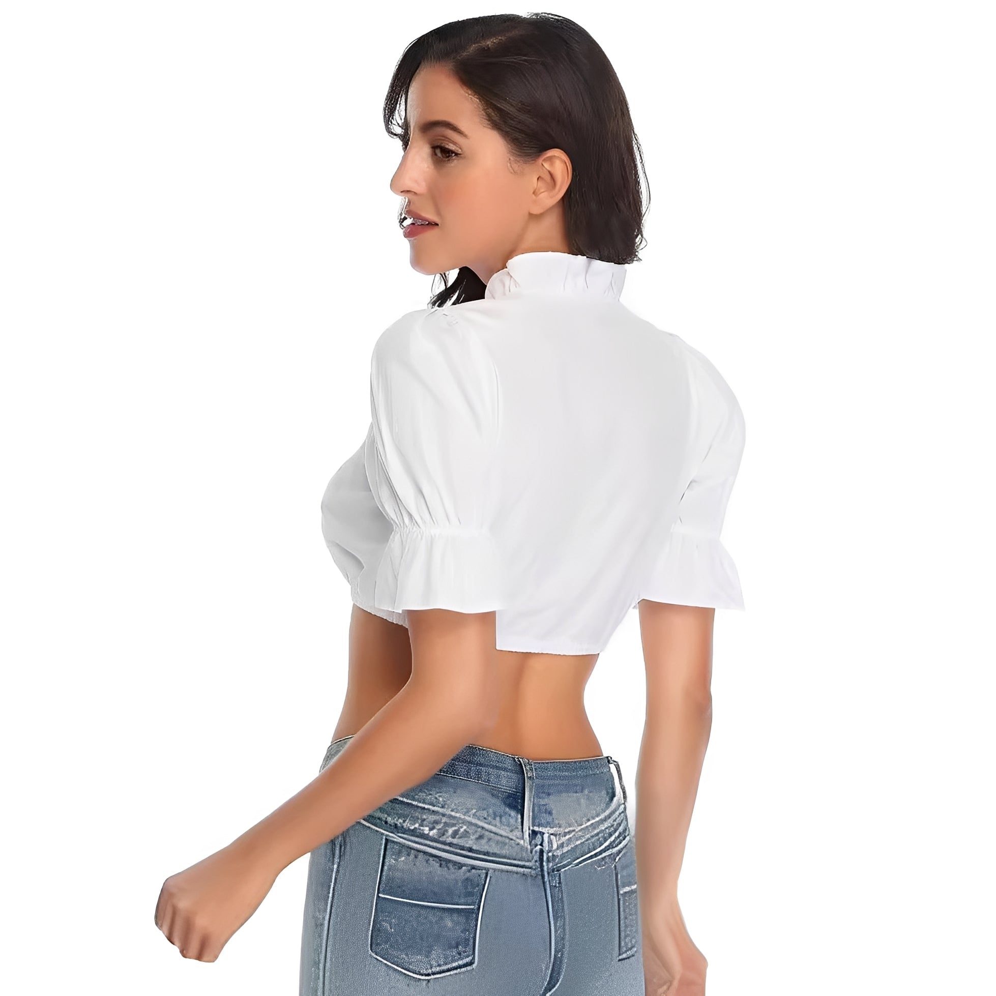 Zenia Elegante Trachtenbluse für traditionelle Kleidung