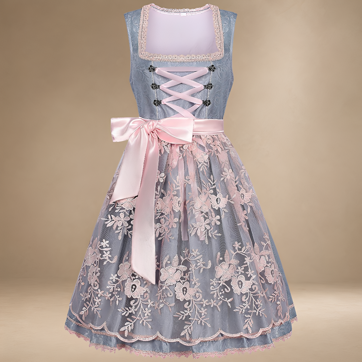 Sally - Modernes ärmelloses Dirndl für das Oktoberfest