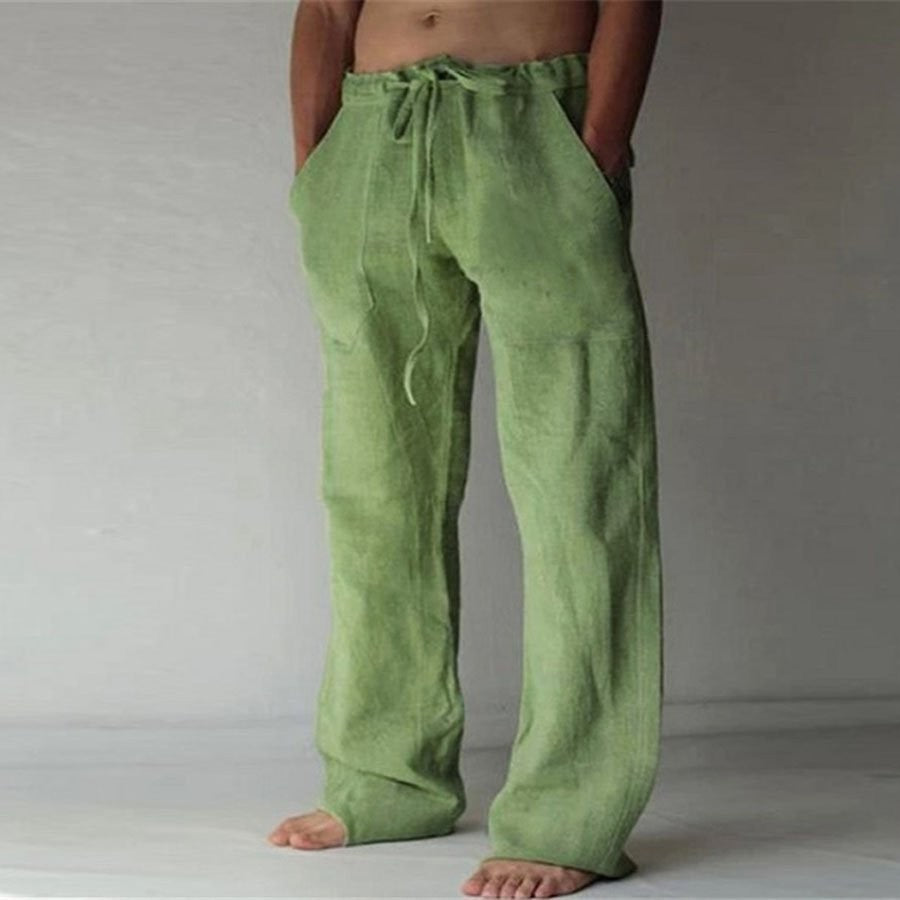 Anton - Leinenhose mit Bindeband