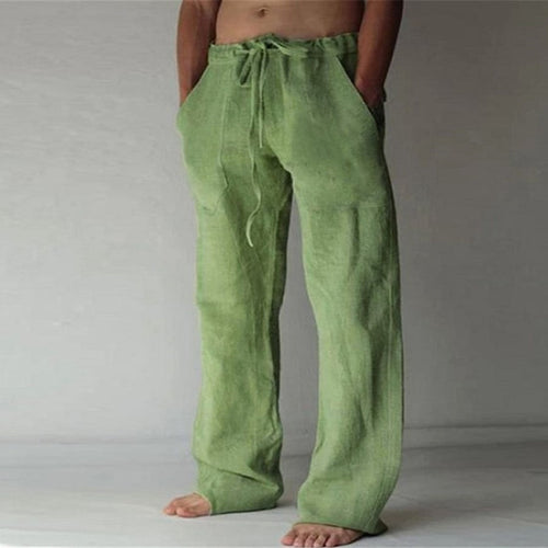 Anton - Leinenhose mit Bindeband