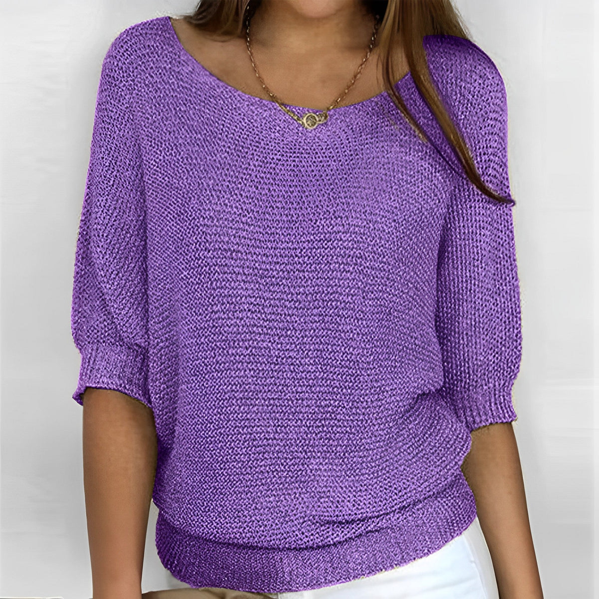Leonie - Zeitgemäßer Rundhals-Pullover