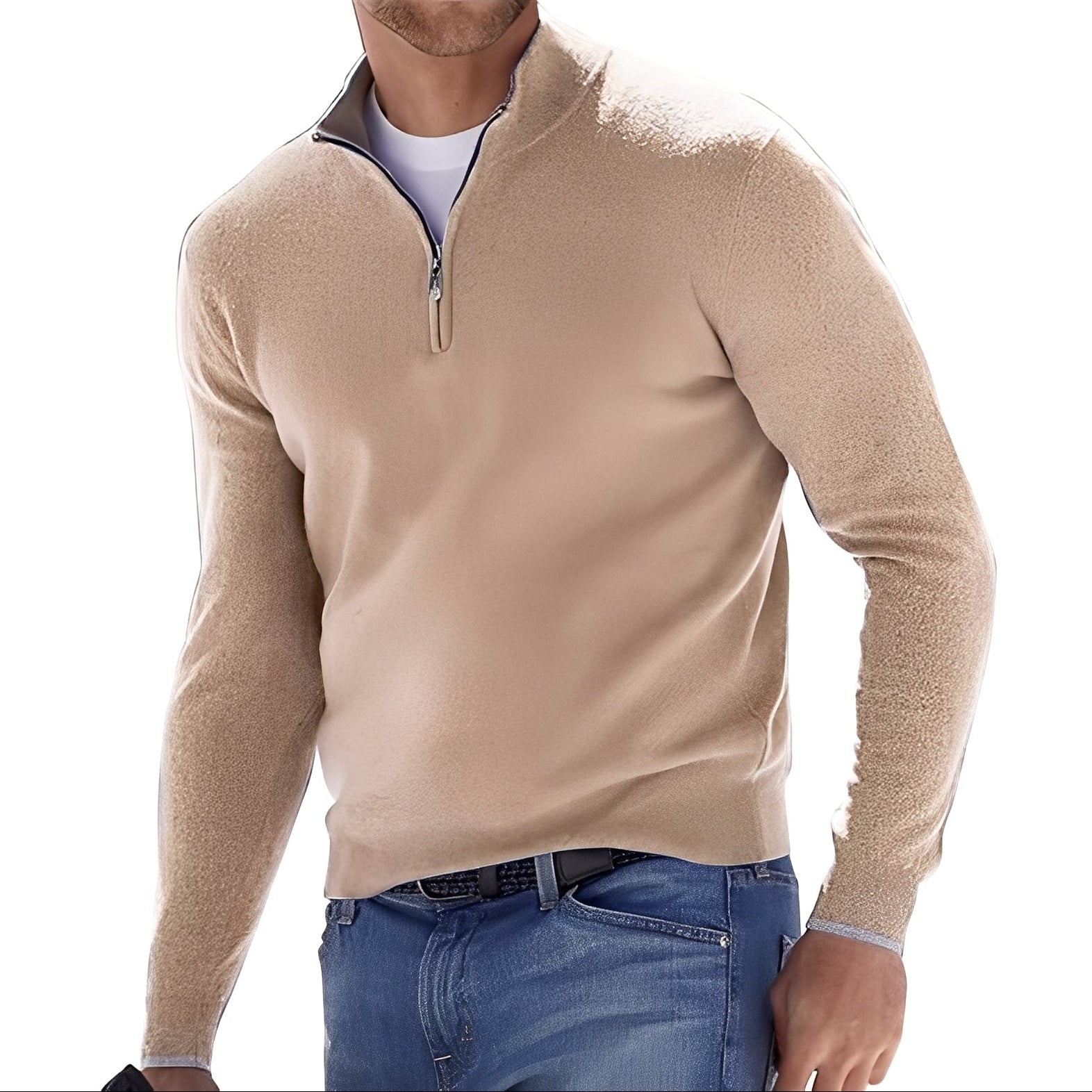Ralph - Komfortabler Herrenpullover mit Reißverschluss