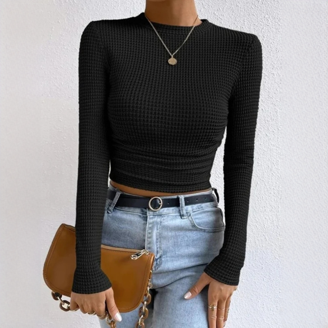 Tessa - Eleganter figurbetonter Pullover